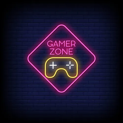 Gamer Zone Neon Sign - Custom Promo Now - UK