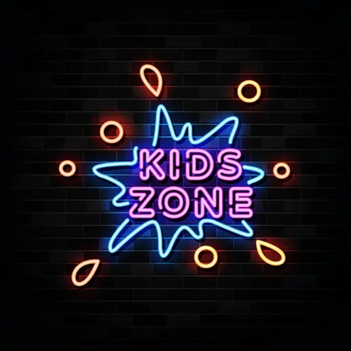 Kids Zone Neon Sign - Custom Promo Now - UK