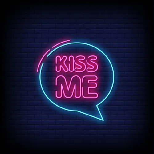 Kiss Me Neon Sign - Custom Promo Now - UK