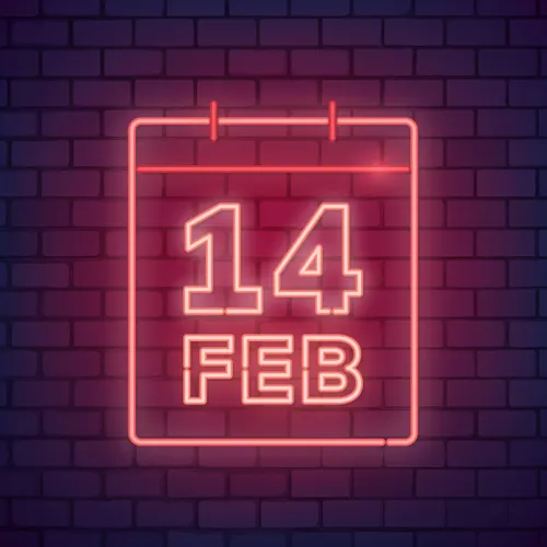 Valentine's Day Date Neon Sign - Custom Promo Now - UK