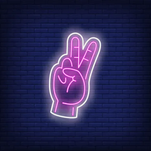 Peace Neon Sign - Custom Promo Now - UK