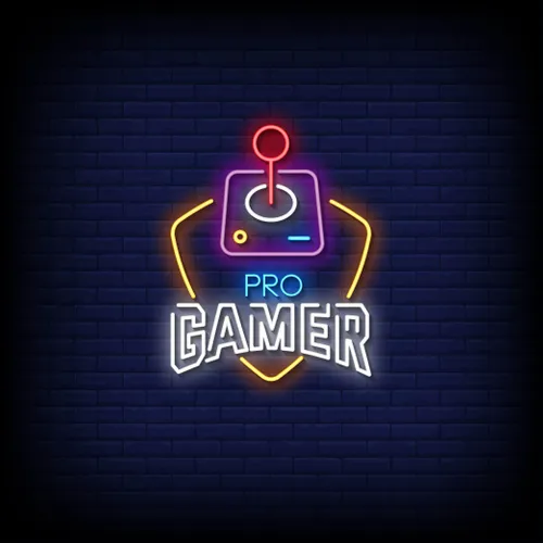 Pro Gamer Joystick Neon Sign - Custom Promo Now - UK