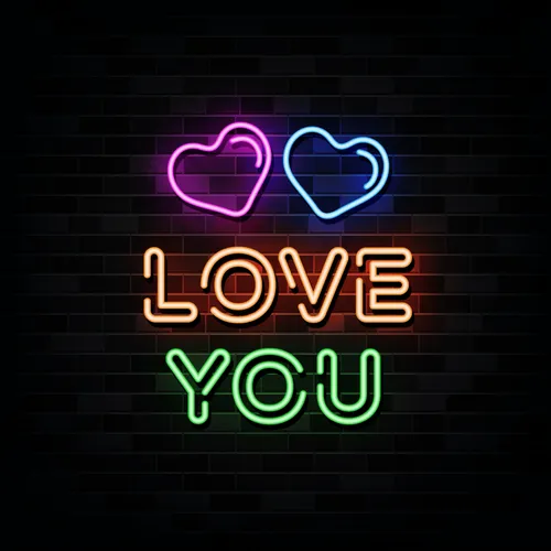 Love You Neon Sign - Custom Promo Now - UK