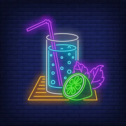 Lemonade Glass Neon Sign - Custom Promo Now - UK