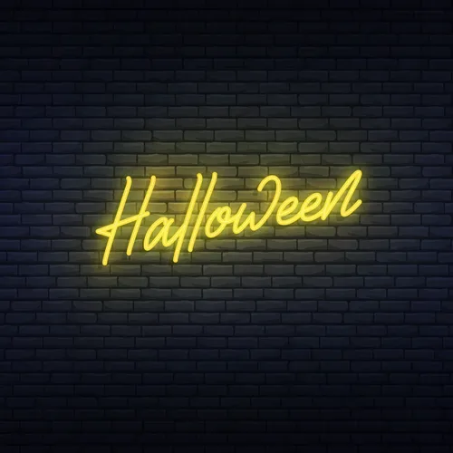 Halloween Neon Sign - Custom Promo Now - UK