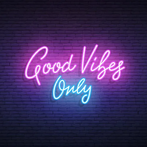 Good Vibes Only Neon Sign - Custom Promo Now - UK