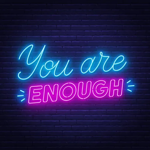 You Are Enough Neon Sign - Custom Promo Now - UK