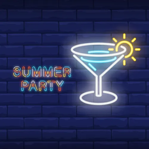 Summer Party Neon Sign - Custom Promo Now - UK