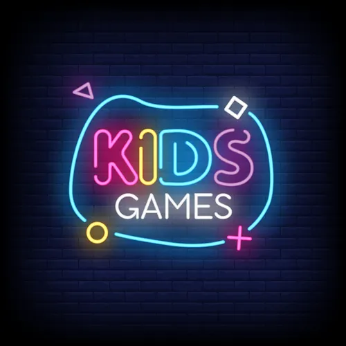 Kids Games Neon Sign - Custom Promo Now - UK