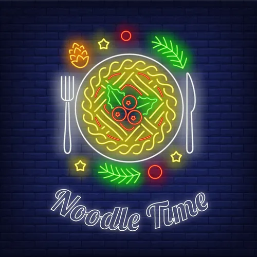 Noodle Time Neon Sign - Custom Promo Now - UK