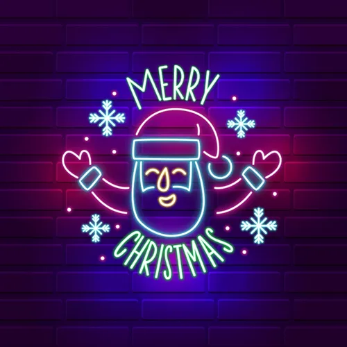 Santa Welcoming on Christmas Eve Neon Sign - Custom Promo Now - UK