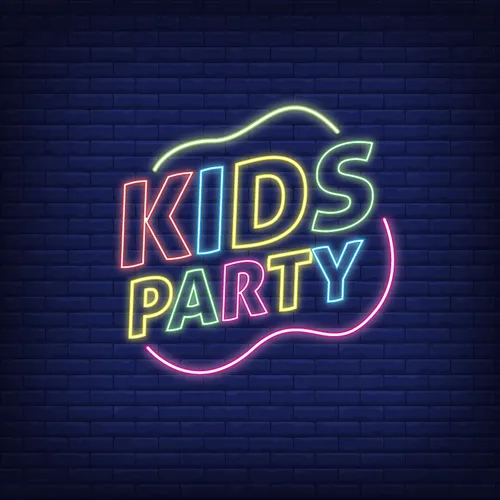 Kids Party Neon Sign - Custom Promo Now - UK