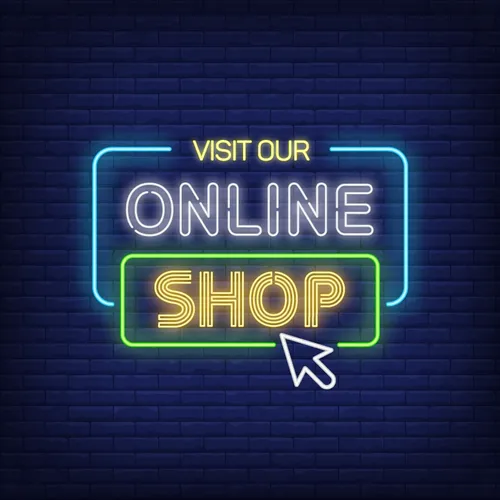 Online Shop Neon Sign - Custom Promo Now - UK