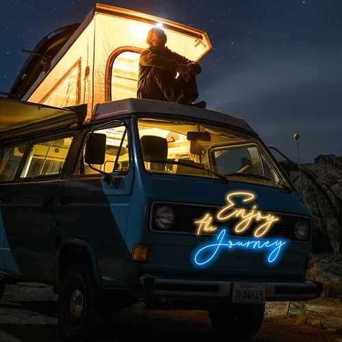 Enjoy the Journey Neon Sign - Custom Promo Now - UK