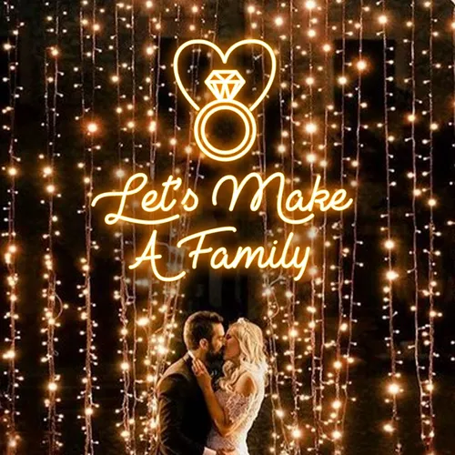 Let's Make A Family Neon Sign - Custom Promo Now - UK