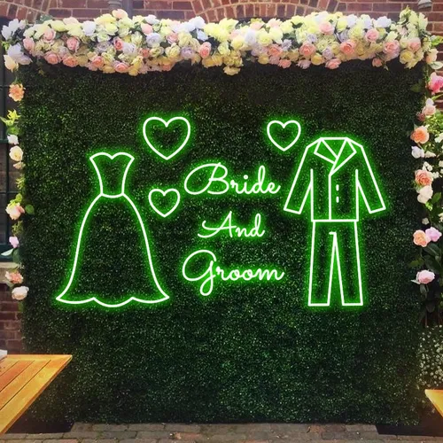 Bride and Groom Neon Sign - Custom Promo Now - UK