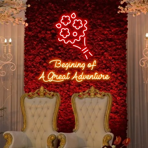Beginning of a Great Adventure Neon Sign - Custom Promo Now - UK