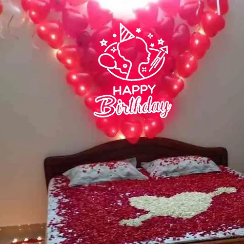 Cute Birthday Art Neon Sign - Custom Promo Now - UK
