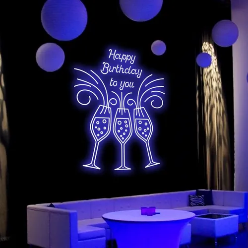 Cocktail Birthday Party Neon Sign - Custom Promo Now - UK