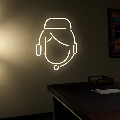 Customer Care Neon Sign - Custom Promo Now - UK