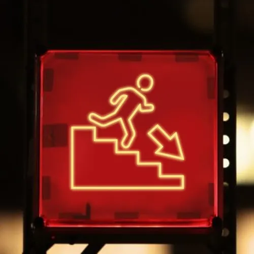 Emergency Exit Neon Sign - Custom Promo Now - UK