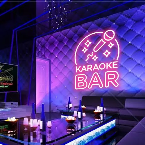 Karaoke Bar Neon Sign - Custom Promo Now - UK