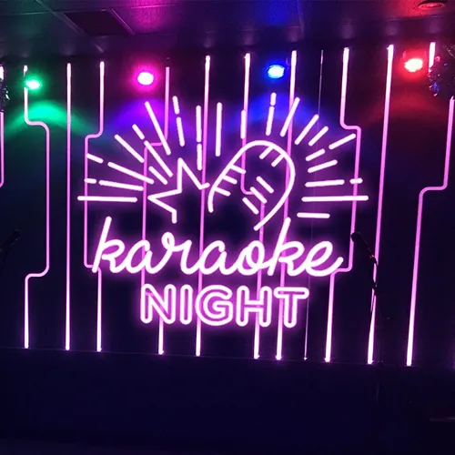 Karaoke Night Neon Sign - Custom Promo Now - UK
