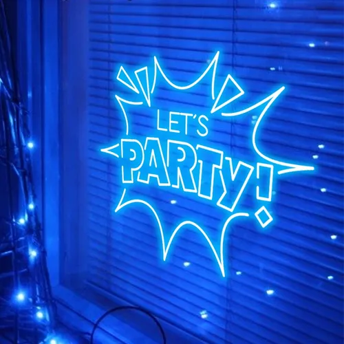 Let’s Party Neon Sign - Custom Promo Now - UK