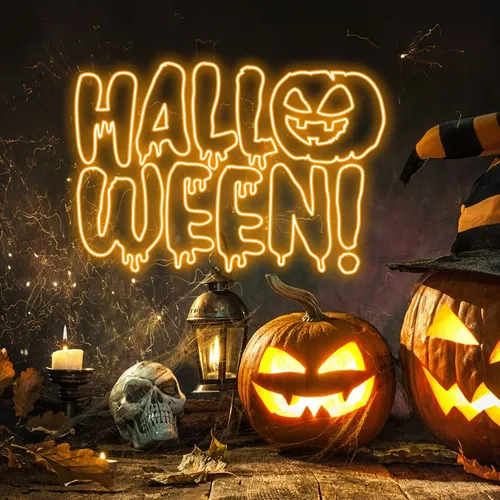 Halloween Neon Sign - Custom Promo Now - UK