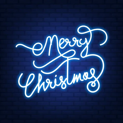 Merry Christmas Handwriting Neon Sign - Custom Promo Now - UK