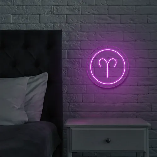 Aries Neon Sign - Custom Promo Now - UK