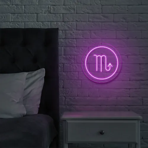 Scorpio Neon Sign - Custom Promo Now - UK