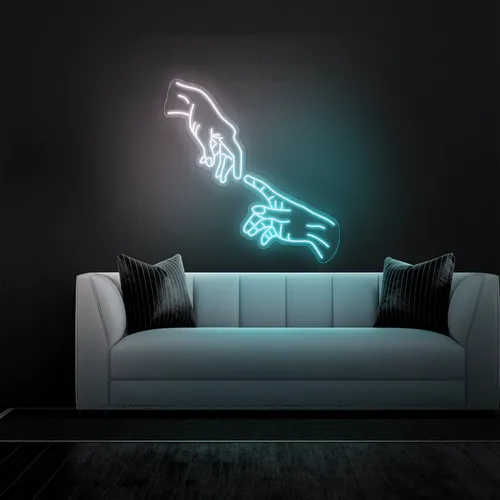 Hands Of God Neon Sign