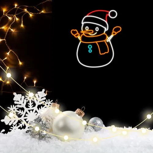 Olaf The Snowman Neon Sign - Custom Promo Now - UK