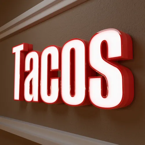 Face Lit Trimpcap Sign - Custom Promo Now - UK