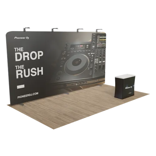 Custom Zip Up Trade Show Display 20' x 10' - Custom Promo Now - UK