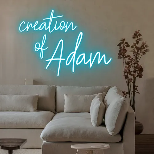 Creation Of Adam Neon Sign - Custom Promo Now - UK