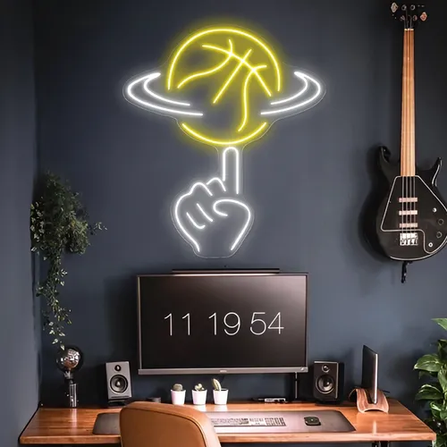 Ball Toss Neon Sign - Custom Promo Now - UK