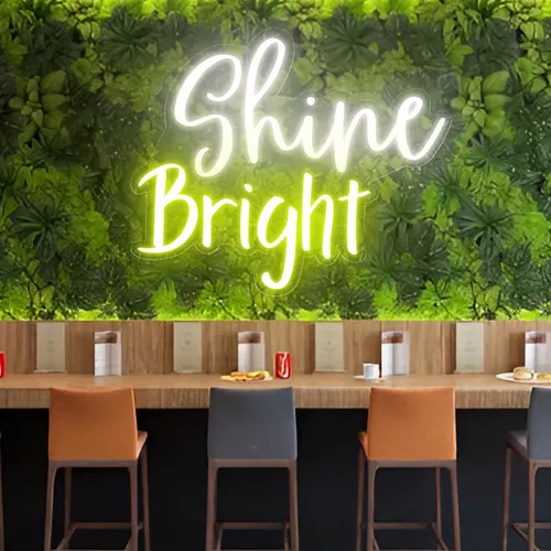 Shine Bright Neon Sign - Custom Promo Now - UK