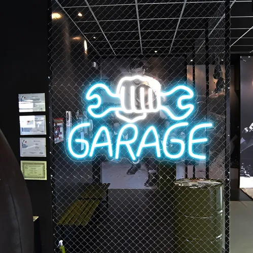 Garage Neon Sign - Custom Promo Now - UK