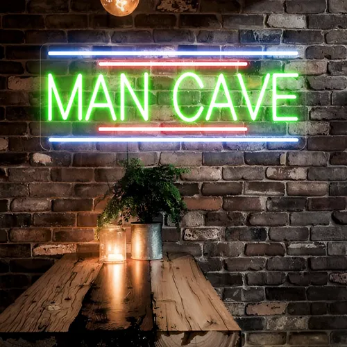 Man Cave Neon Sign - Custom Promo Now - UK