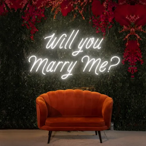 Will You Marry Me LED Neon Sign - Custom Promo Now - UK