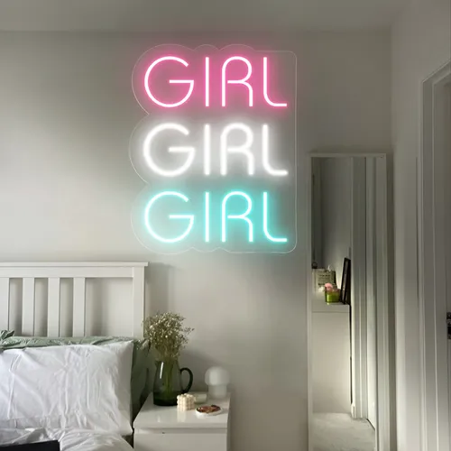 Girls Girls Girls Neon Sign - Custom Promo Now - UK