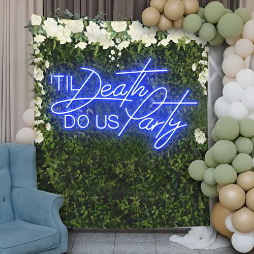 Til Death Do Us Party Neon Sign - Custom Promo Now - UK