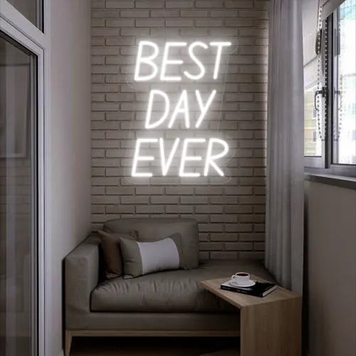Best Day Ever Neon Sign - Custom Promo Now - UK
