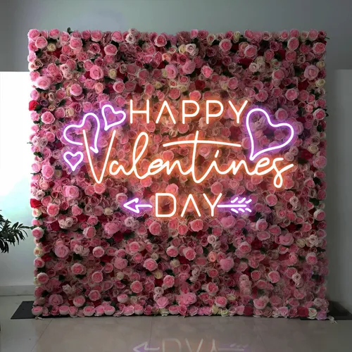 Happy Valentines Day Neon Sign - Custom Promo Now - UK