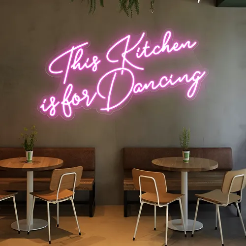 This Kitchen is for Dancing Neon Sign - Custom Promo Now - UK