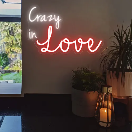 Crazy In Love Neon Sign - Custom Promo Now - UK