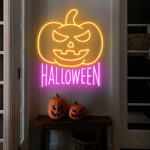 Halloween Neon Sign - Custom Promo Now - UK