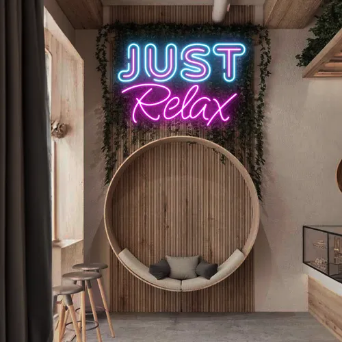 Just Relax Neon Signs - Custom Promo Now - UK